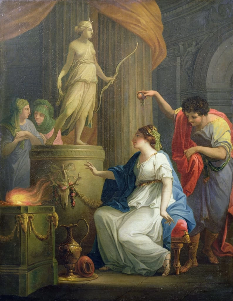 Angelika Kauffmann - Accontius e Cydippe davanti all'altare di Diana